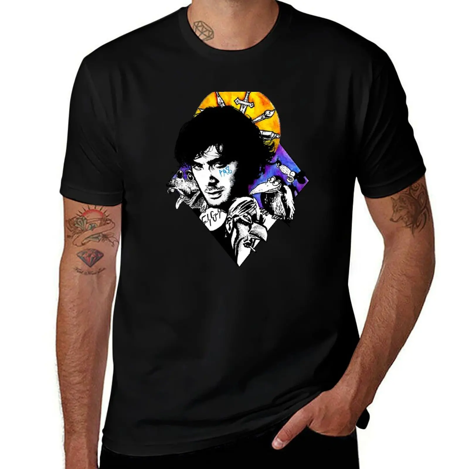 Andrea Pazienza T-Shirt Construction Work Tee Shirt T-Shirt