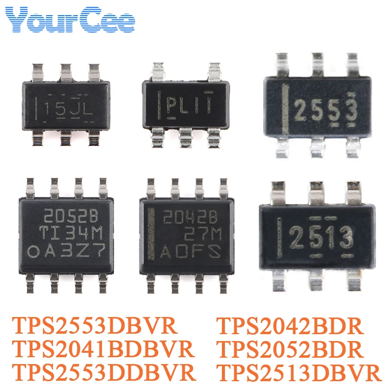 20pcs/5pcs TPS2513DBVR TPS2553DBVR TPS2513 TPS2553 2513 2553 SOT23-6 Chip IC TPS2041BDBVR TPS2042BDR TPS2052BDR TPS2553DDBVR