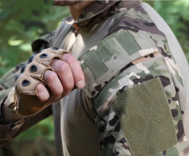 Herren Taktische Uniform Camo Multicam Soldaten-Scharfschützen-Jagdbekleidung Trainingsanzug Kampfhemden Cargohosen Kletter-Sets CS Herren – Detail 13