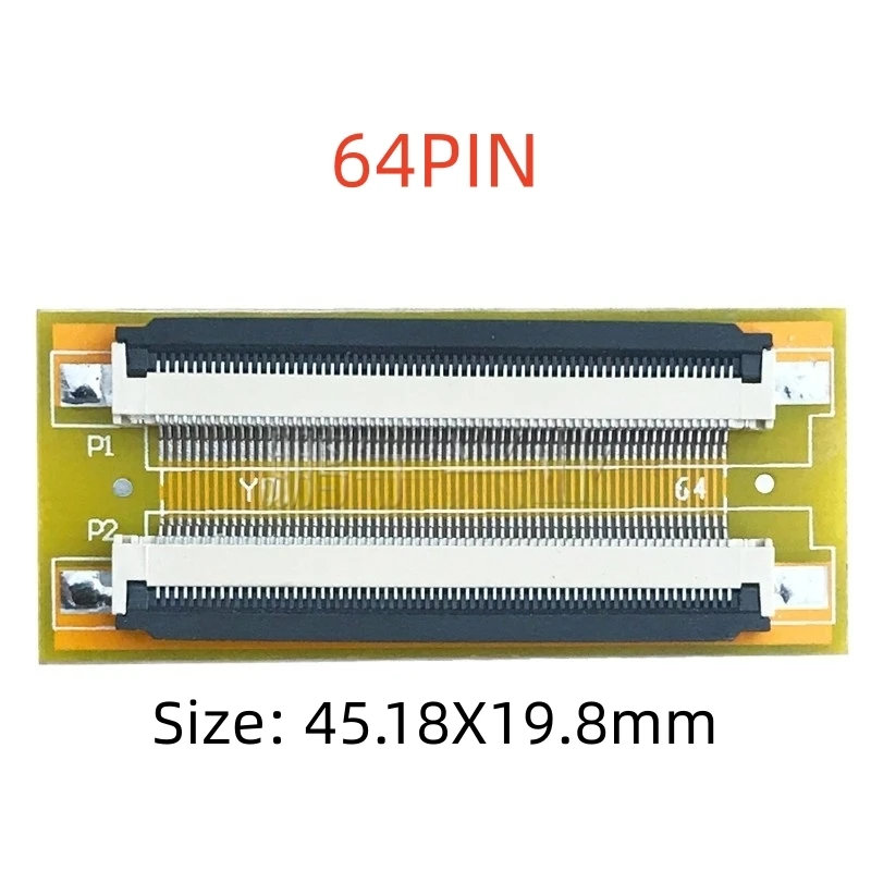 1pcs FFC/FPC Extension Plate 0.5mm Pitch 64/68/80Pin Welded Flip Bottom Connector for PCB Board Connection