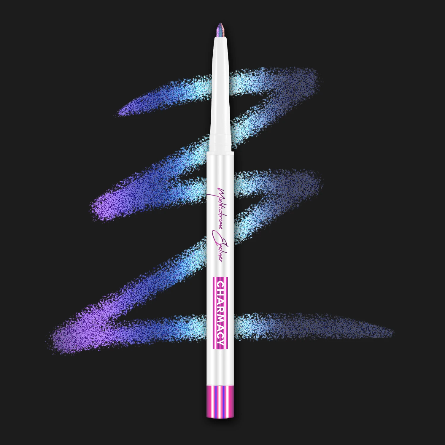 CHARMACY Multichrome Eyeliner Gelpotlood Veganistische gladde waterdichte eyeliner Langdurige dierproefvrije kameleon oogmake-up