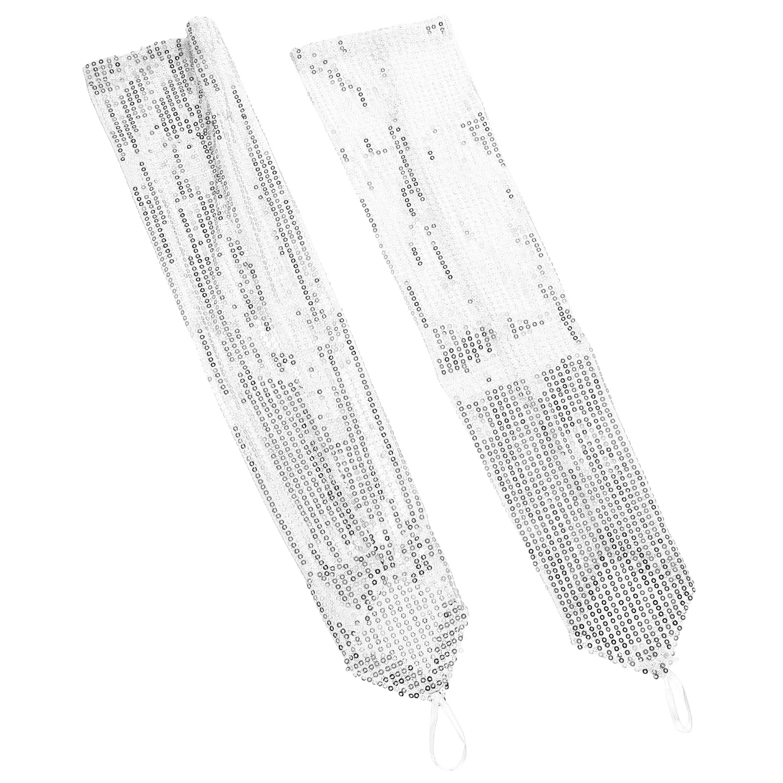 

1 Pair Retro Sequin Gloves Fingerless Long Arm Sleeves For Women Costume Party Stage Dance Masquerade Evening Banquet Wear