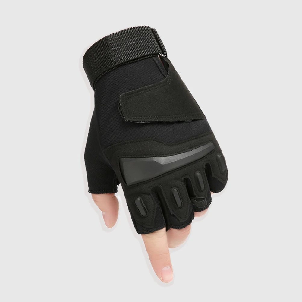 

Breathable Half Finger Bike Gloves Shockproof Anti-Slip Cycling Gloves For Men Women Summer Outdoor Sports Black L
