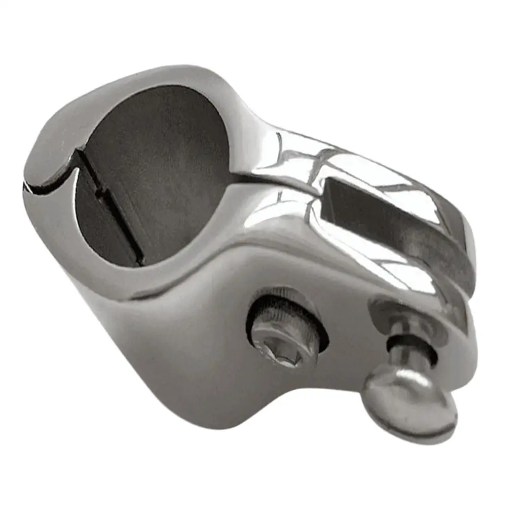 Boat Stainless Steel Pipe Clamp Pipe Clip Pipe Holder for Φ 22mm Pipe, Rod, Corrosion Resistant