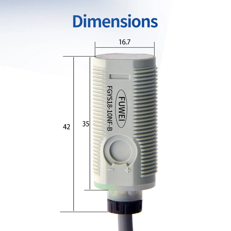 FUWEI FGYS18-10NF-B Background Suppression Type Photoelectric Sensor Circular Photoelectric Switch