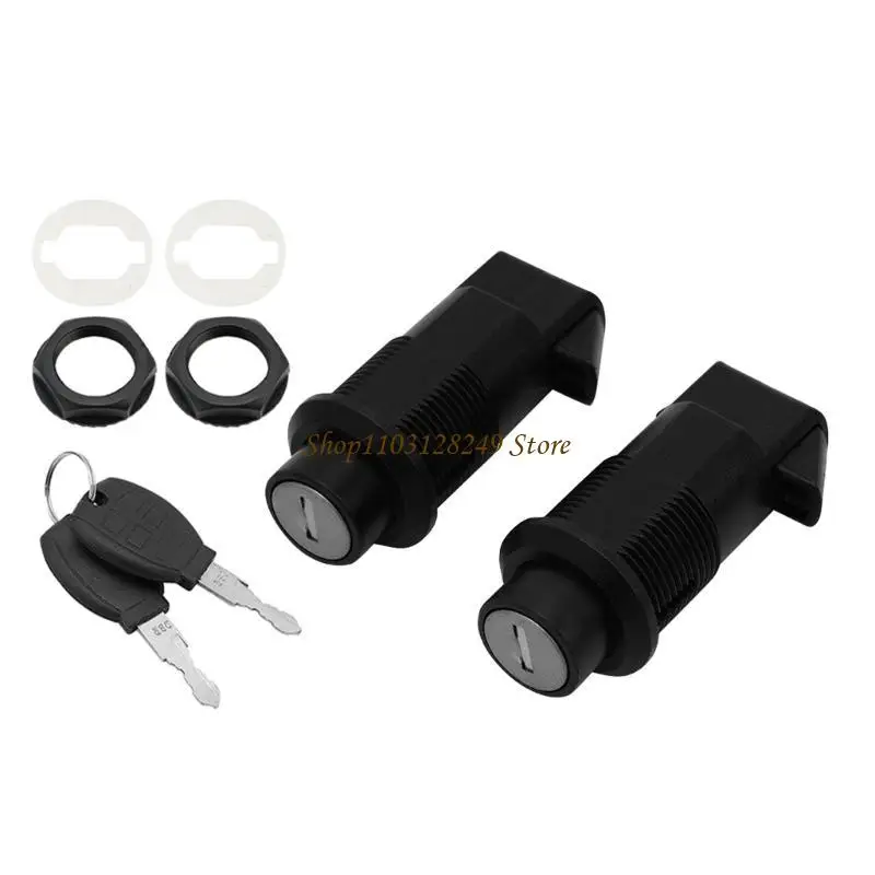 2 Keys Saddlebag Lock Set Saddle Hard Bag Security Lock Universal for Most Motorcycles Modification Lock Kits