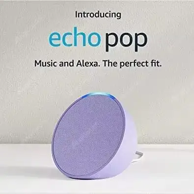 Best Seller Original Echo Pop Music and Smart Speaker Home Controls with Alexa