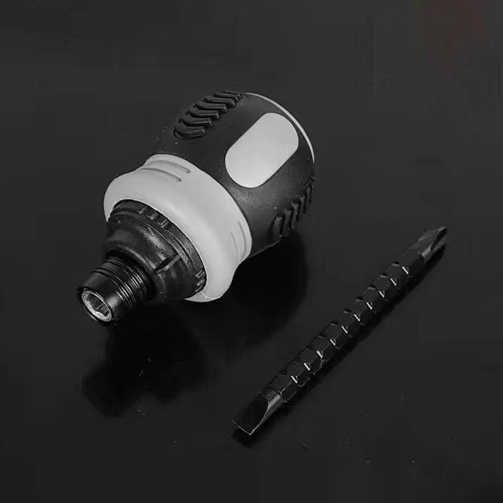 6 In 1 Mini Ratchet Screwdriver Magnetic Phillips Slotted Dual-purpose Batch Head Telescopic Labor-Saving Screwdriver Hand Tool