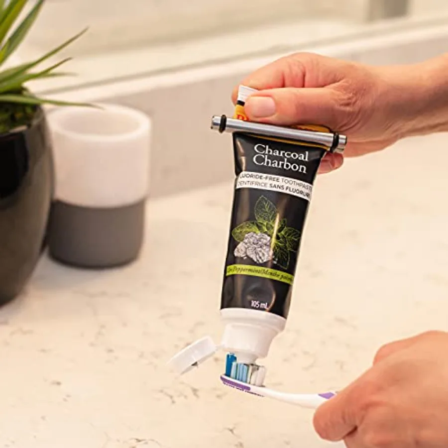 Dispenser a rullo per spremitore per tubi di dentifricio in alluminio leggero per un uso efficiente di dentifricio, cosmetici, unguenti, vernici e O