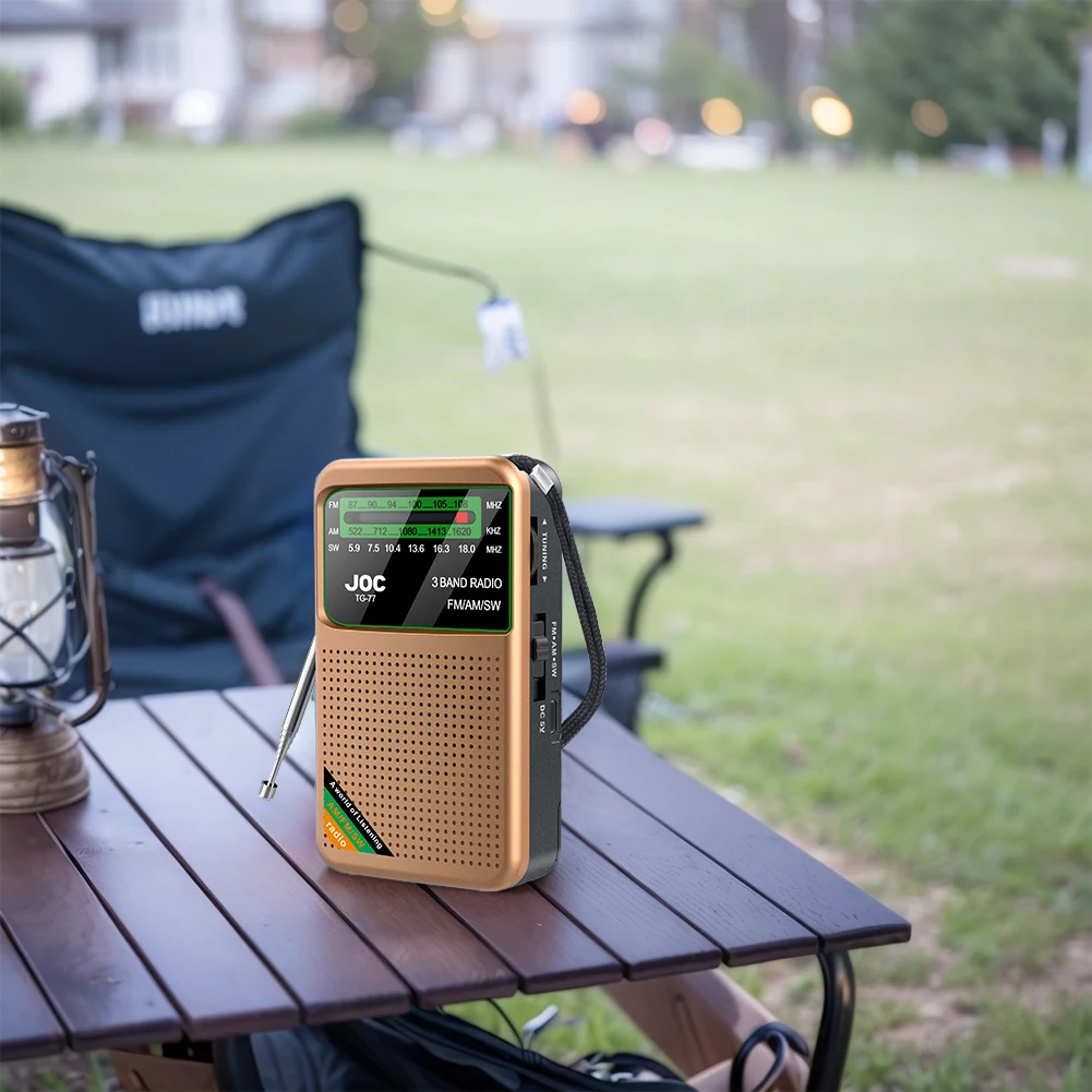 راديو الجيب في حالات الطوارئ FM AM SW راديو مدمج مكبر صوت ترانزستور راديو Type-C مشغل راديو قابل لإعادة الشحن للمشي المنزلي كبار