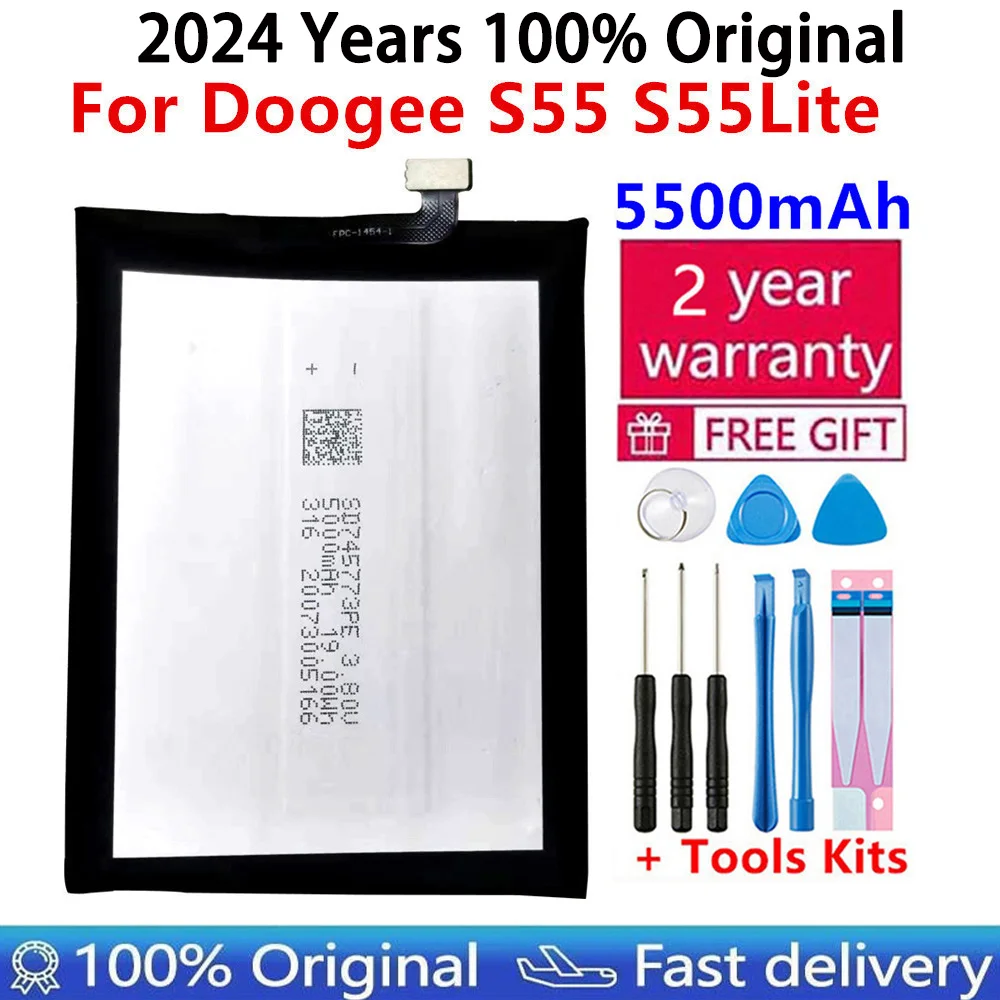 100% New Original Replacement battery For DOOGEE S55 S55Lite T6 S60 S95 Pro BL7000 BL12000 Oukitel K6000 Pro Batteries Bateria