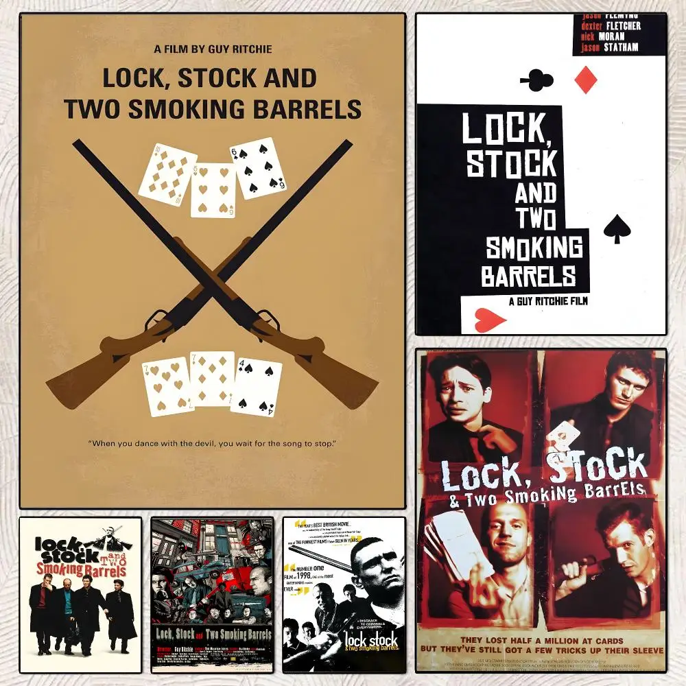 Lock Stock And Two Smoking B-Barrels Film Poster Decorative Wall Art Stickers Mural For Home Living Room Hallway Decor Gift