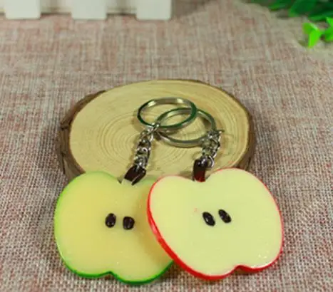 1PCS Cute Mini Simulation Food Key Chain Resin Cake Keychain Gift Pendant Accessories Keyring Jewelry YS-261