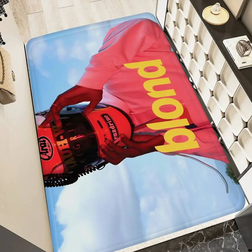 Frank Ocean Blond Album Floor Mat Anti-slip Absorb Water Long Strip Cushion Bedroon Mat Alfombra