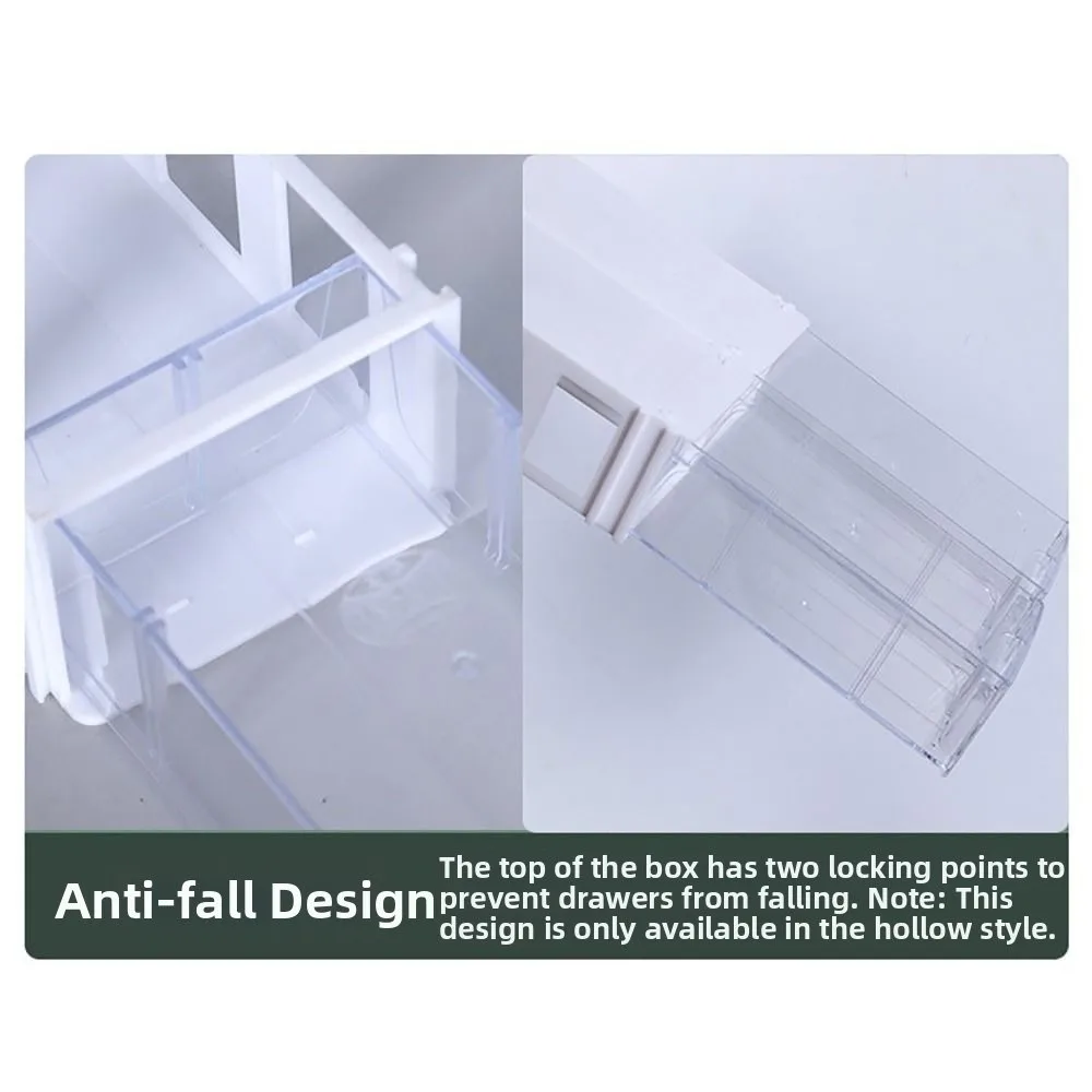 Multicolor Drawer Style Storage Box Hardware Parts Component Screws Tool Storage Case Plastic Shelves Sorting Organizing Boxes