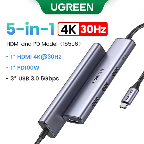 UGREEN Dual HDMI USB-C HUB 8K 4K HDMI Adapter 10 in 1 Splitter with RJ45 USB3.0 PD 100W Dock for MacBook Pro Air Laptop USB HUB - Image 13