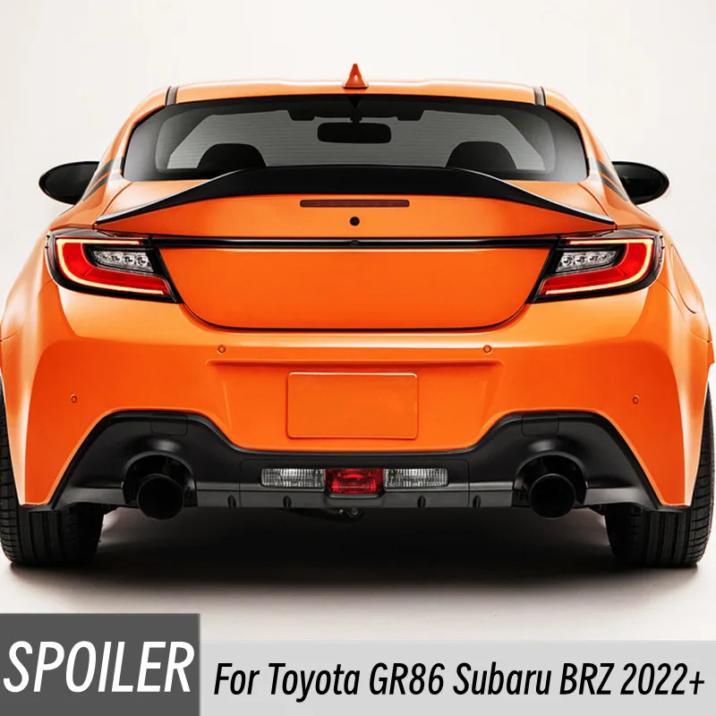 

For Toyota GR86 Subaru BRZ 2022+ ABS Plastic Gloss Black Car Rear Trunk Top Spoiler Wing Roof Spoilers Wing Accessory Decoration