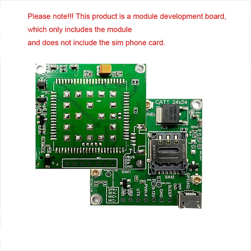 SIMcom SIM7672G Core Board Development Kit LTE CAT1 4G Module Global Band Support Data+GNSS(Optional) Single-row Needle Board
