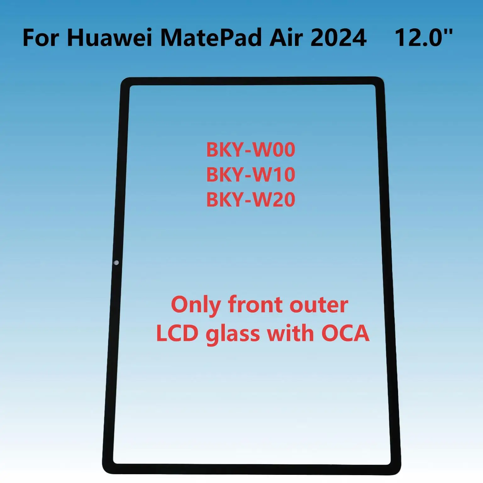 

A+ Защитное стекло для сенсорного экрана планшета Huawei MatePad Air 2024 12.0" BKY BKY-W00 BKY-W10 BKY-W20 с OCA