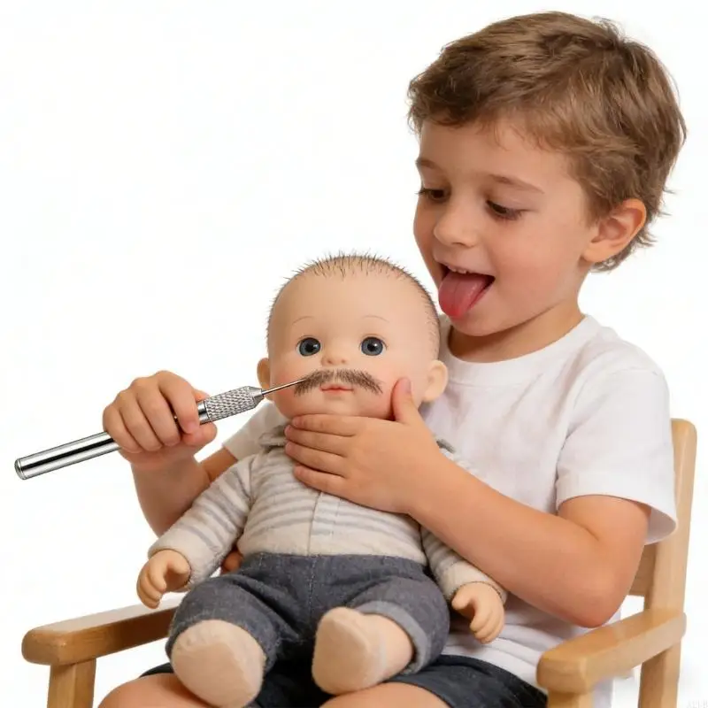 

Doll Hair Rooting Tool with Stable Metal and Ergonomic Handle for Precise and Comfortable Use Doll Hair Needle A2UB