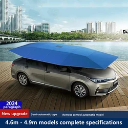 Fully Semi-automatic Mobile Car Shed Car Sunshade Umbrella Cover  Remote Control Intelligent Folding Car Parking Portable Tent