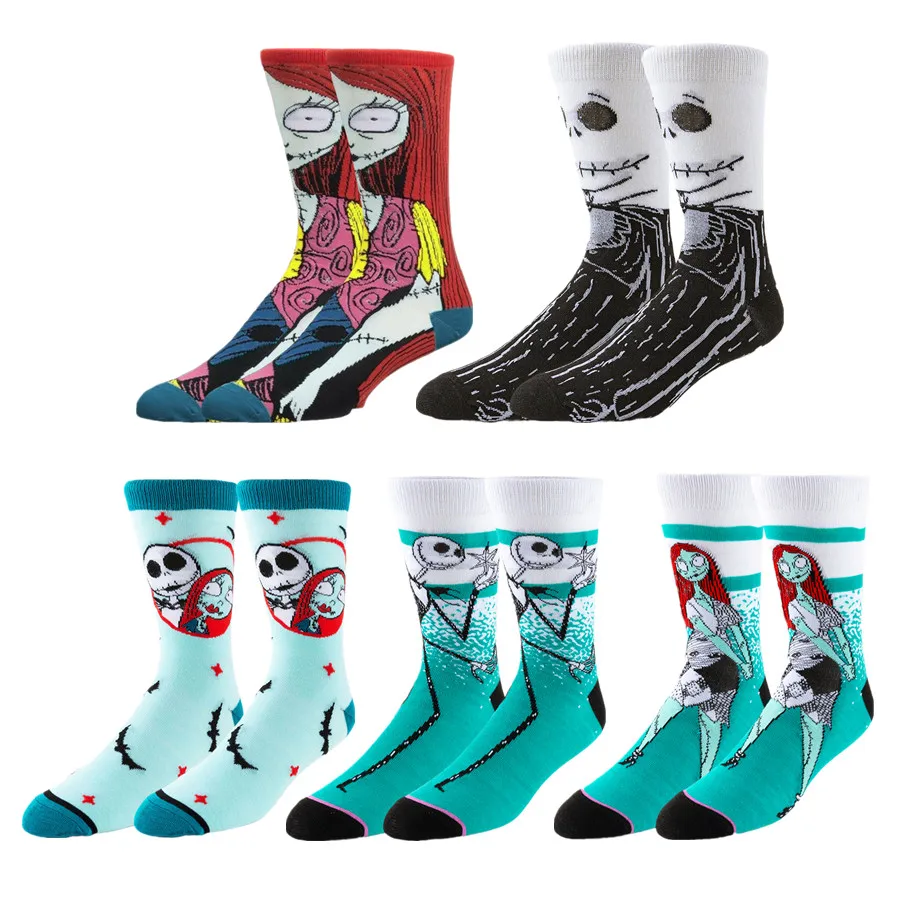 Potdemiel ديزني الكرتون أنيمي طاقم الجوارب للرجال النساء عيد الميلاد هالوين احتفالي اللمس الهيب هوب الجدة مضحك عارضة الجوارب