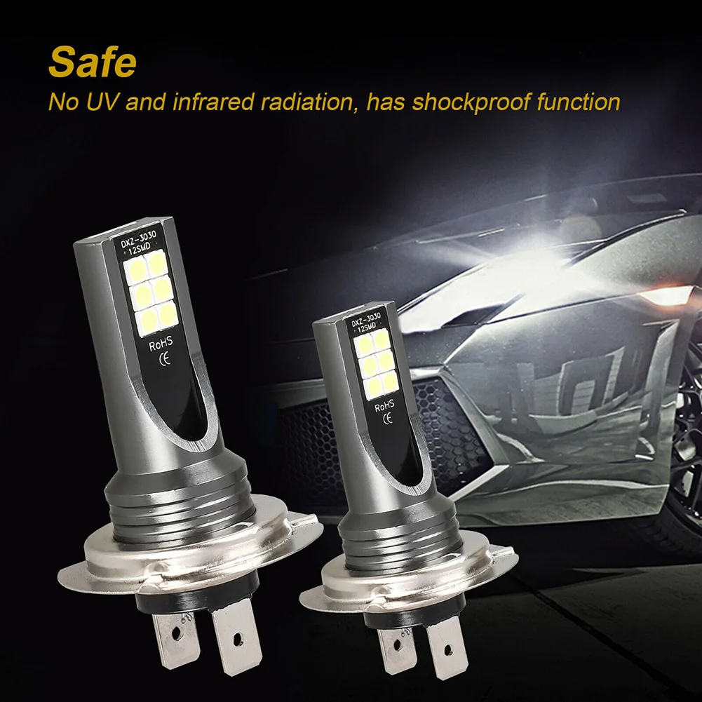 LED Light Kits H7 CAR H7 CAR LED light kits COB Chip White Headlight Conversion LED Waterproof 2pcs/set 30000LM