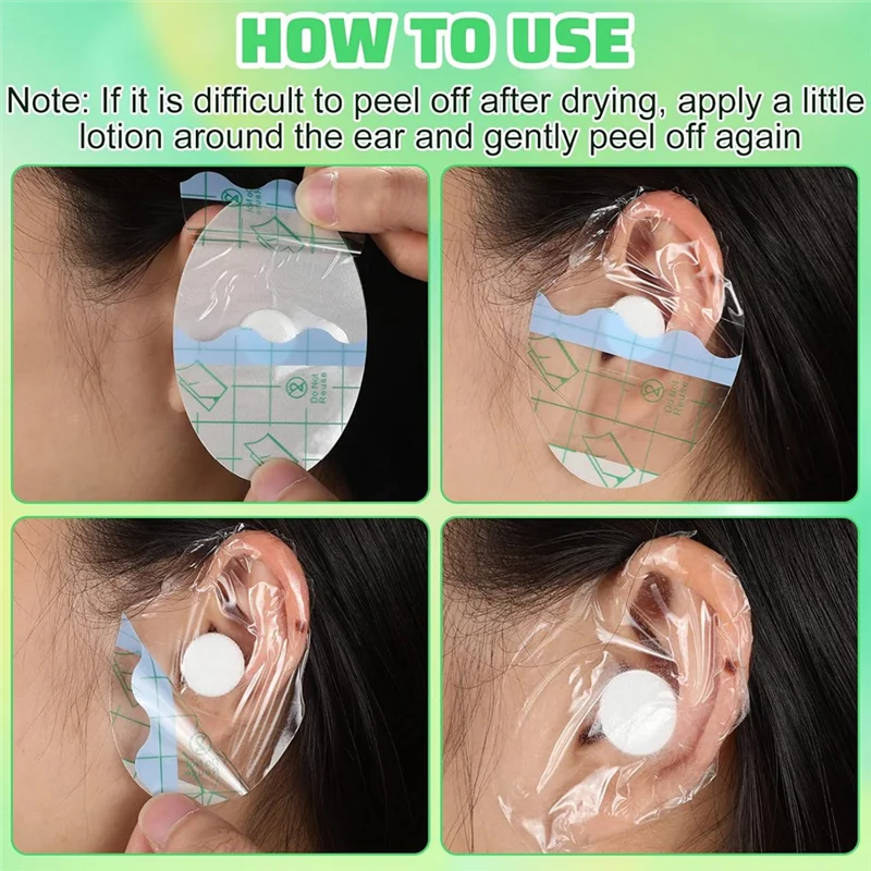 Penutup Telinga Bayi Untuk Berenang 	   Stiker Telinga Sekali Pakai Anti Air Berbahan Film PU