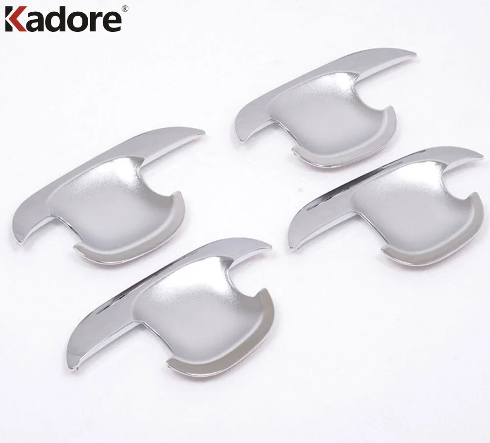 Side Door Handle Bowl Cover Trim For Kia Sportage 2007 2008 2009 2010 Chrome Car Exterior Door Handles Cup Overlay Accessories