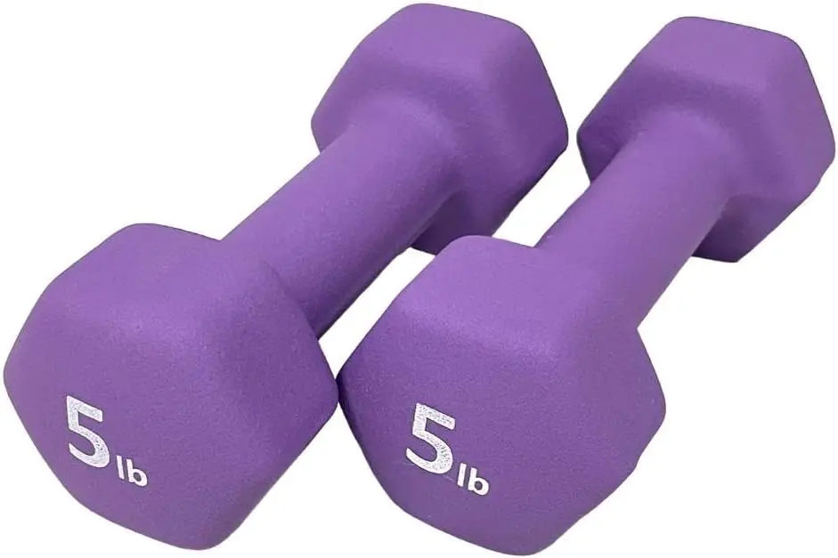 

Neoprene Coated Dumbbell Hand Weight, 5-Pound, Set of 2