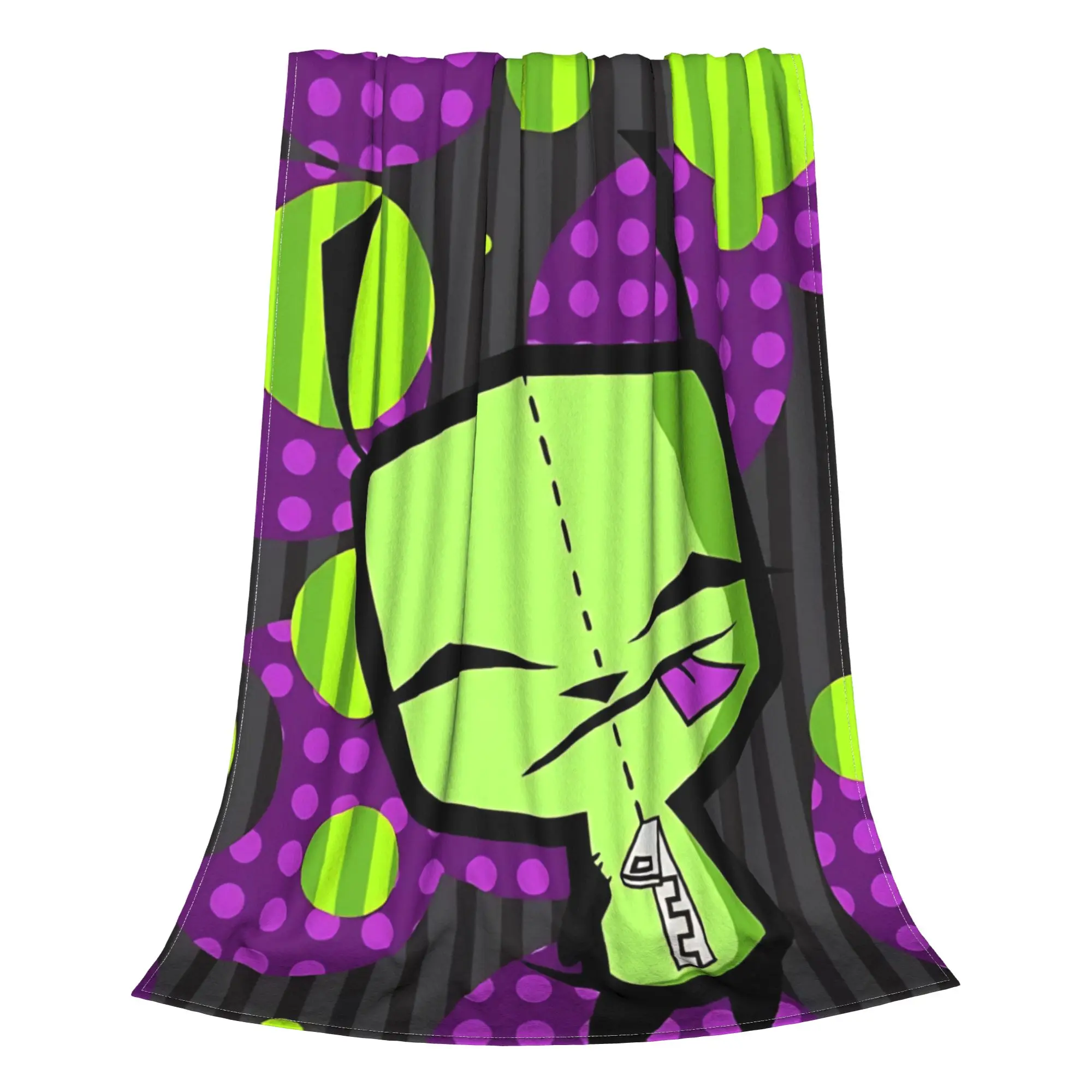 1PC Home Cutecore metal creature Invader Zim Blanket Super Cosy Plush Home Living Room Sofa Halloween