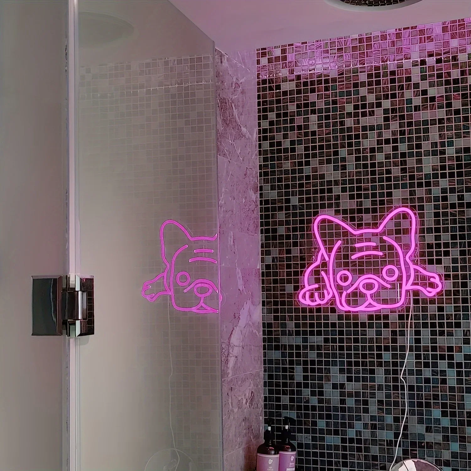 French Bulldog Decoration Neon Sign for Home LED USB Light Multi-purpose Powered Store Button Door Control Pet or Entrance Gift