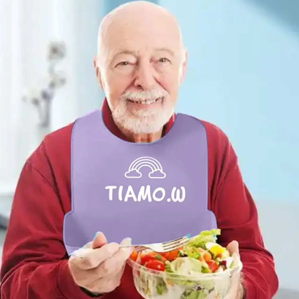 

Новый силиконовый нагрудник для взрослых с защитой от жира, моющийся, водонепроницаемый, для защиты одежды при кормлении пожилых людей и пациентов