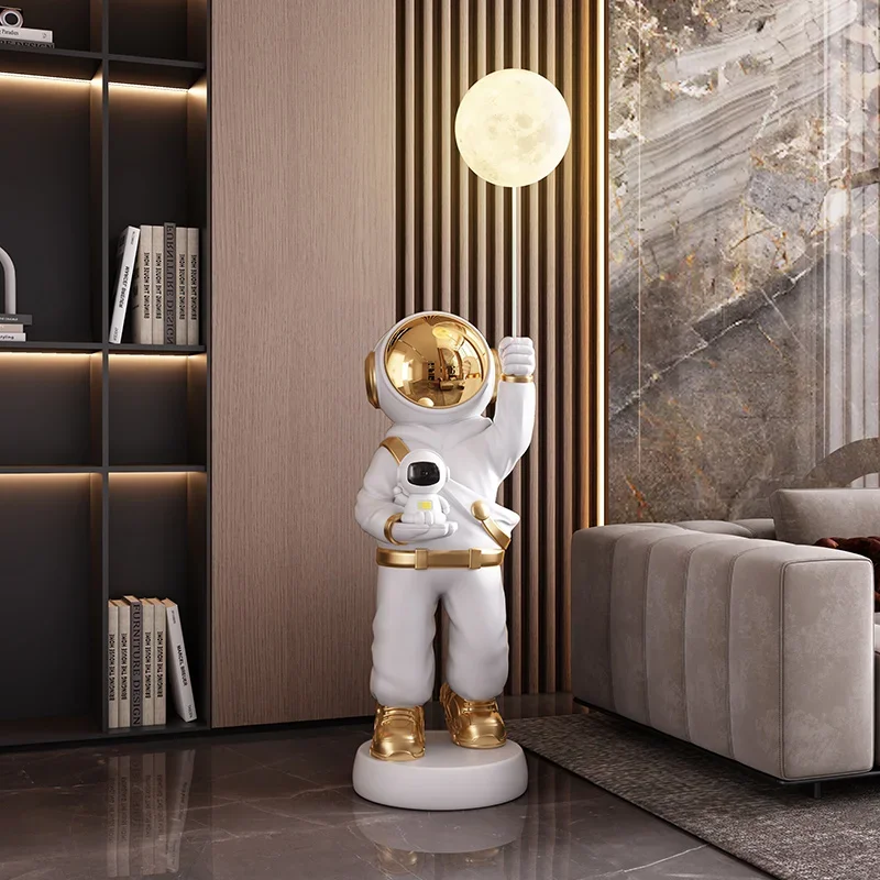 Astronaut Can Emit Ornaments Moon Lamp That Light Living Room Decorations,Large Piggy Bank, Starry Sky Projection,Birthday Gift