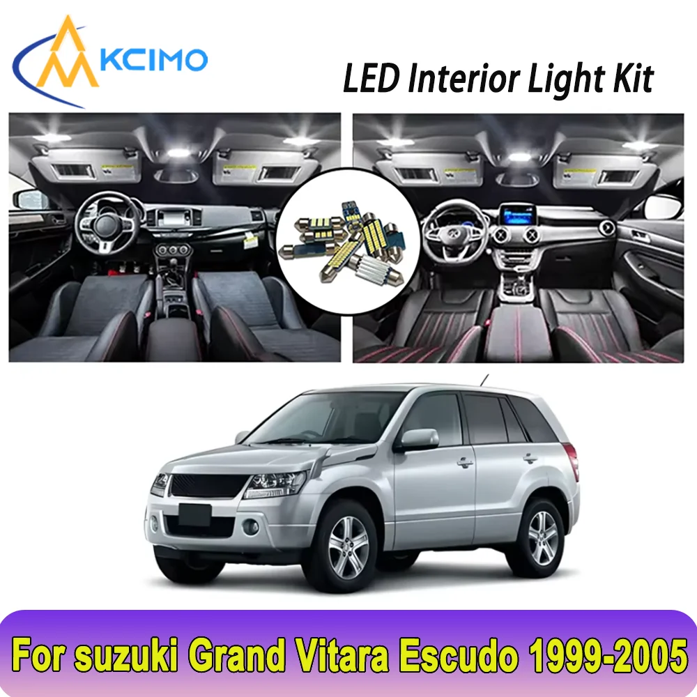 

New Light Bulb For suzuki Grand Vitara Escudo (1999-2005) Premium Bright LED Interior Dome Map Trunk Light Kit Car Led Lamps