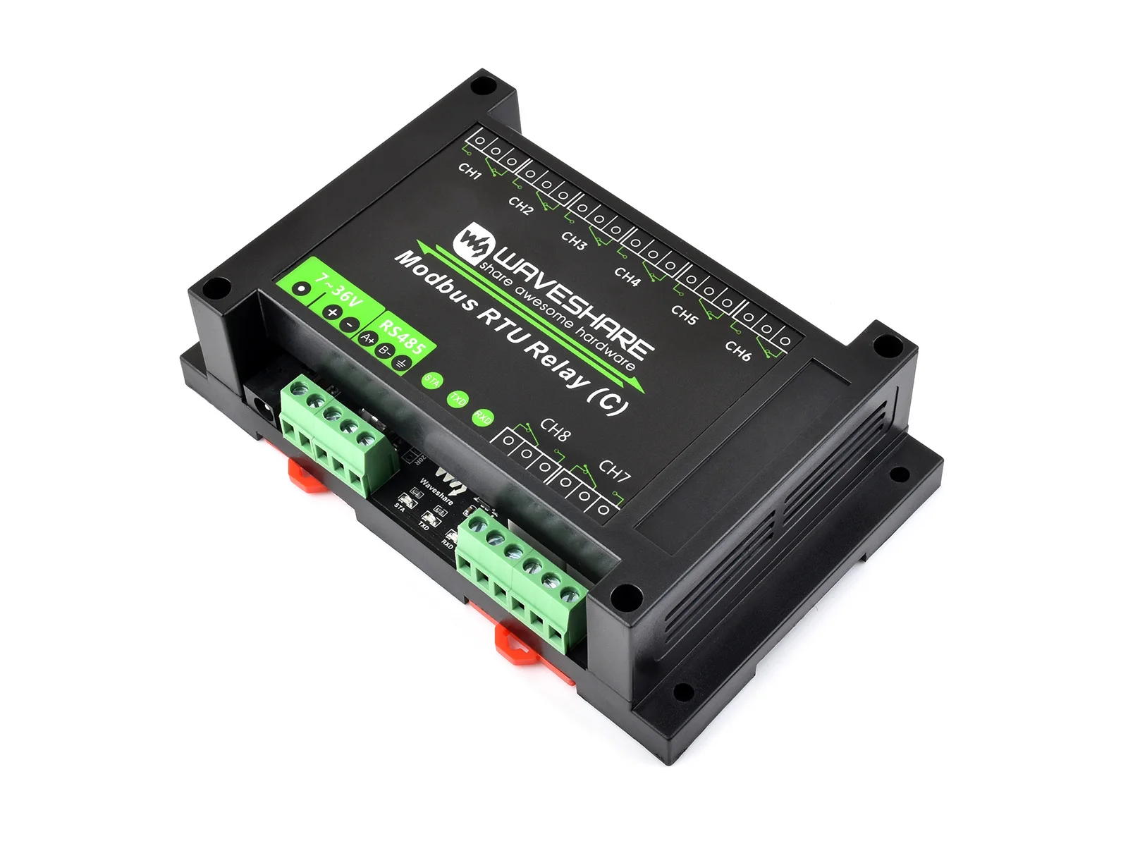 

Реле Modbus RTU (C), 8-канальный релейный модуль Modbus RTU с фиксацией (C) с интерфейсом RS485, многоизоляционные схемы защиты