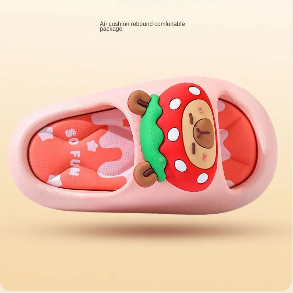Kreative PVC Capybara Kinder Hausschuhe Anti-rutsch Weiche Cartoon Tier Hausschuhe Plattform Bequeme Kinder Hausschuhe Sommer