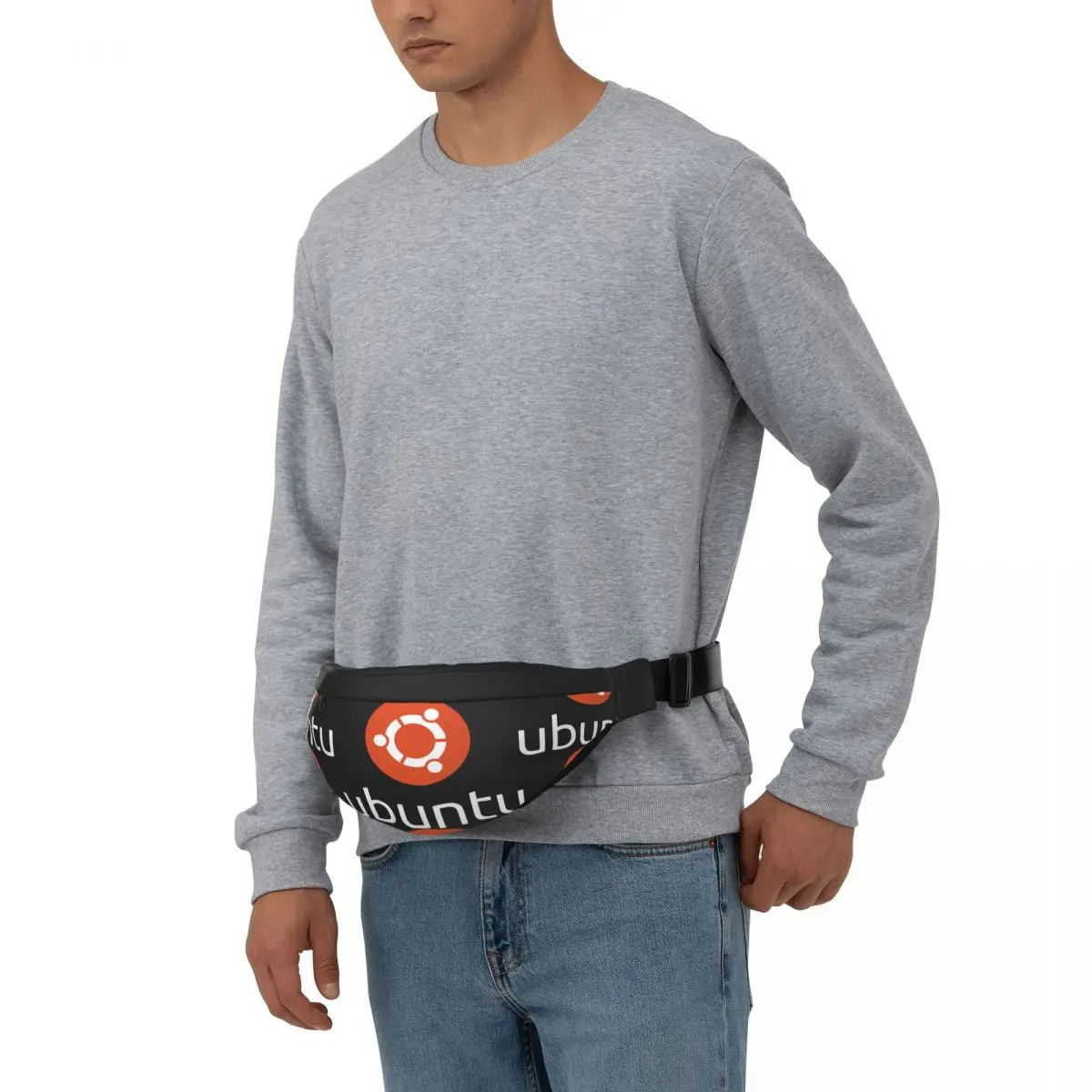 Ubuntu logo Unisex Waist Bag Multifunction Sling Crossbody Bags Chest Bags Short Trip Waist Pack