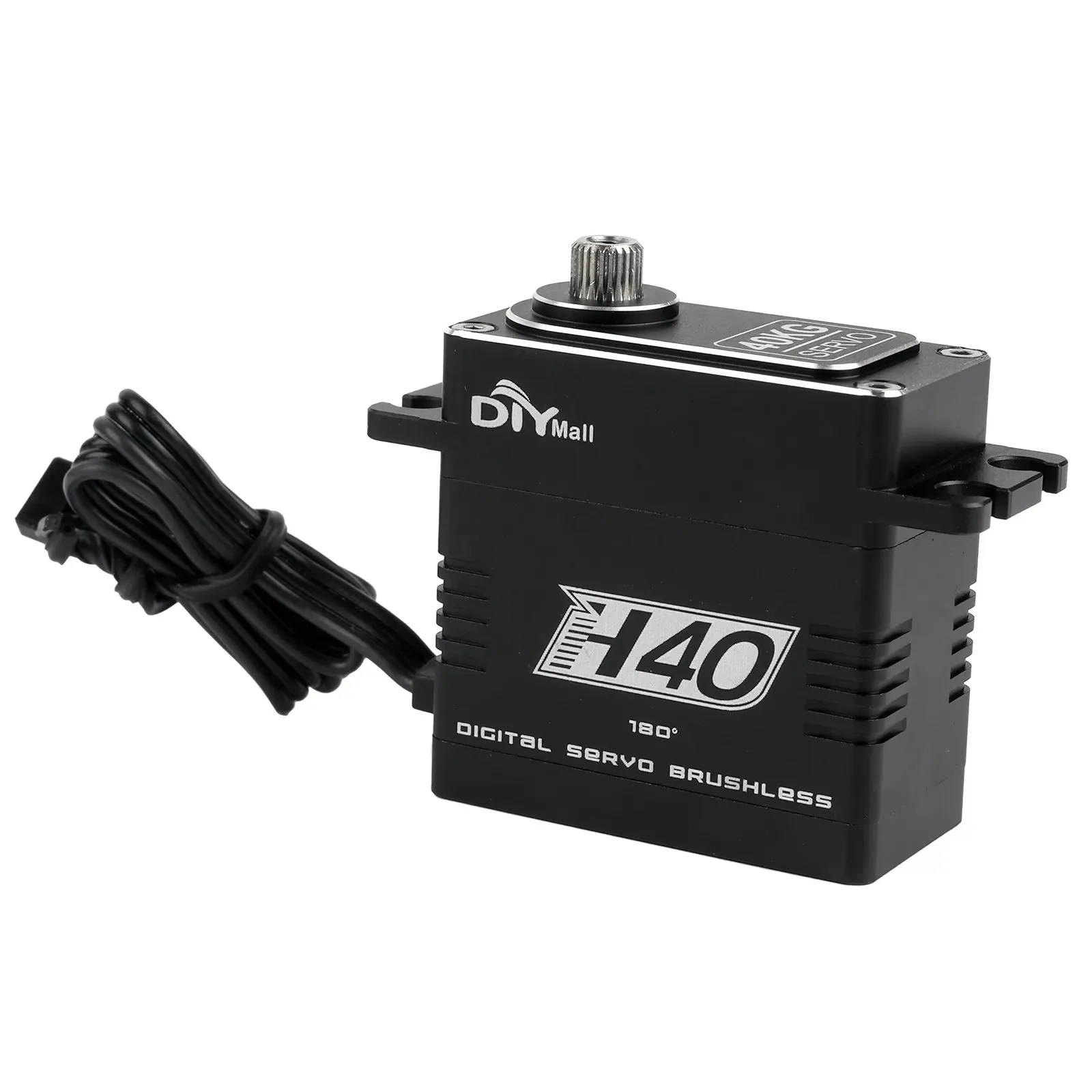 Servo motor digital sem escova de alto torque, 40kg, ip67, à prova d'água, engrenagem de aço totalmente metálica para carros rc 1/8 1/10, veículos, robôs