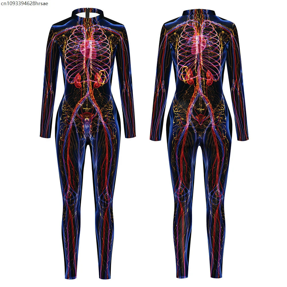 

Men Women Bodysuit Skull Purim Festival Halloween Costumes Cosplay Skeleton Print Costumes Carnival Costume Swimsuit Zentai