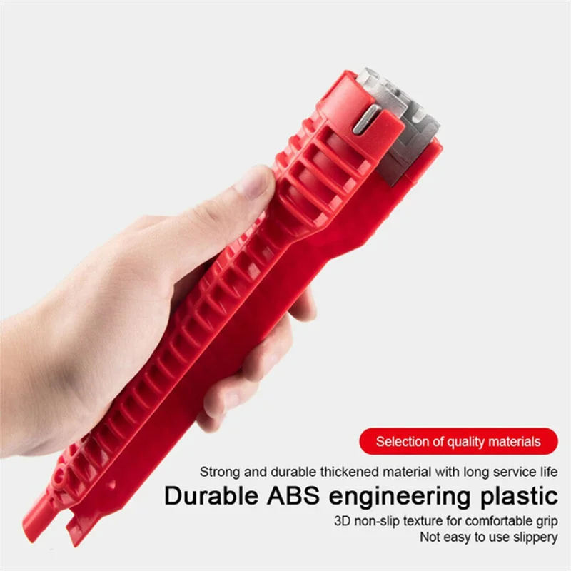 Imagem -04 - Multifuncional Faucet And Sink Installer Tool Faucet Wrench Tool Encanamento Tool Chave de Tubulação de Água para Cozinha e Banheiro em em 1