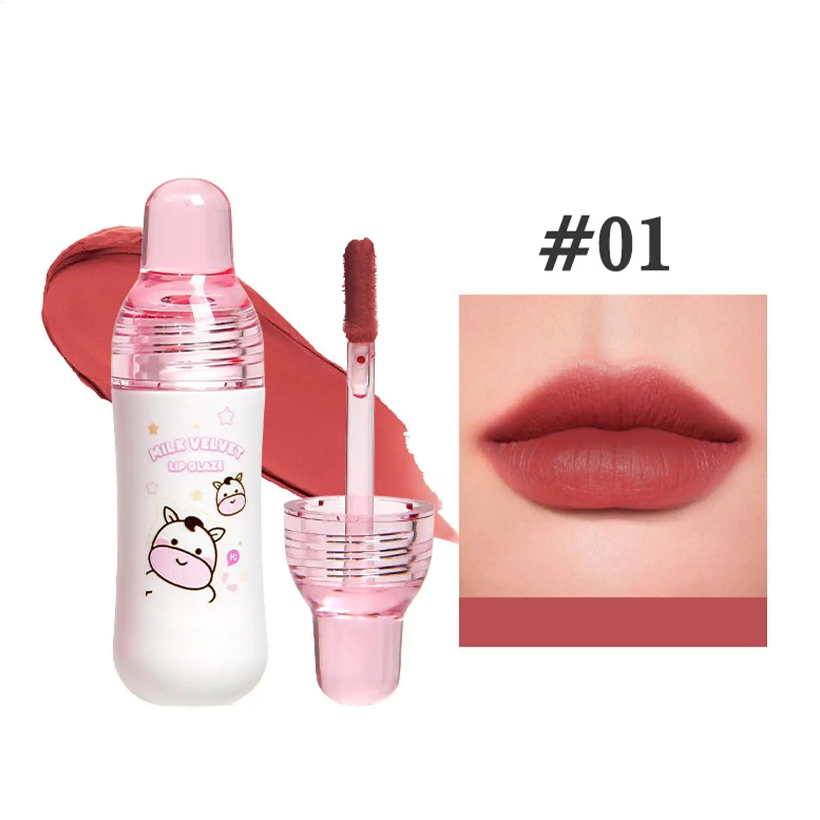 Nude Lip Gloss Matte Liquid Lipstick Makeup Long Lasting Waterproof Sexy Red Pink Lip Glaze Lip Gloss Liquid Matte Lipstick