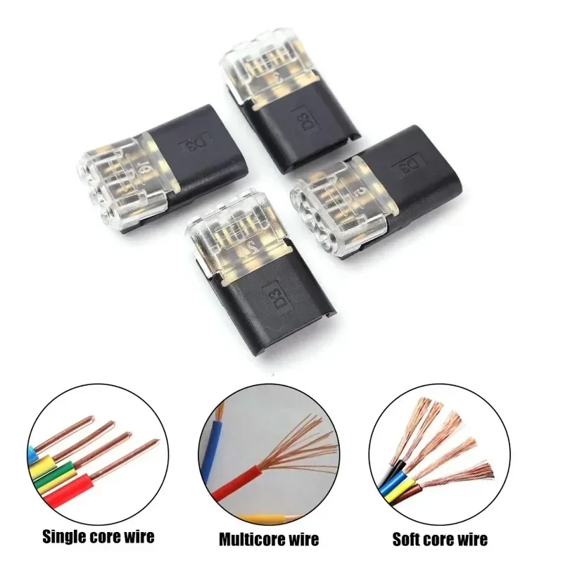 

Набор из 40 шт. универсальных надежных автомобильных электрических соединителей для проводов без зачистки, разъемы для соединения кабелей, съемные клеммы