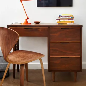 Wuli Cherner American Retro Industrial Style Kaffee Freizeitstuhl, maser Holz Rücken, Essstuhl, Novo, 2024 6 Hauptverkaufstühle amerikanischer Schalter - №3