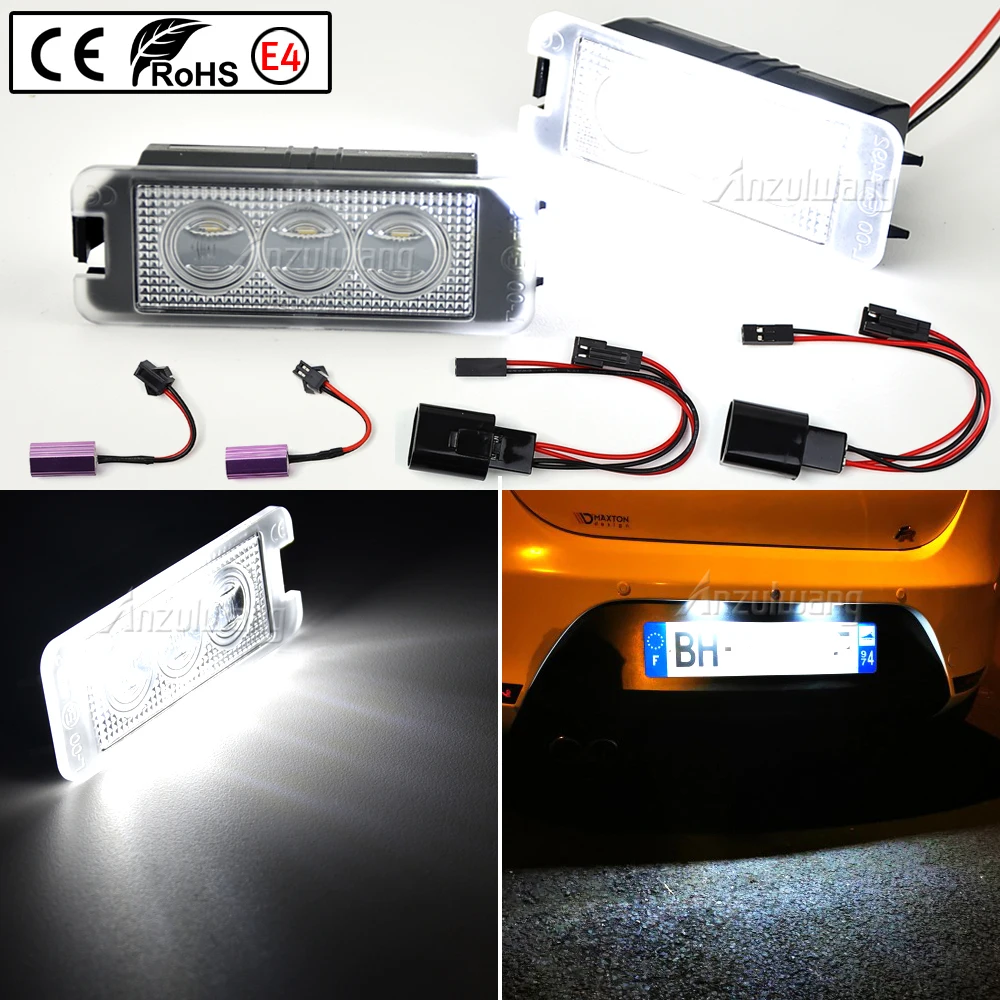 2Pcs LED License Number Plate Light For VW Golf IV V MK5 MK6 New Beetle EOS Amarok Golf 6 Golf 7 Passat Rear Trunk Tail Light view 4
