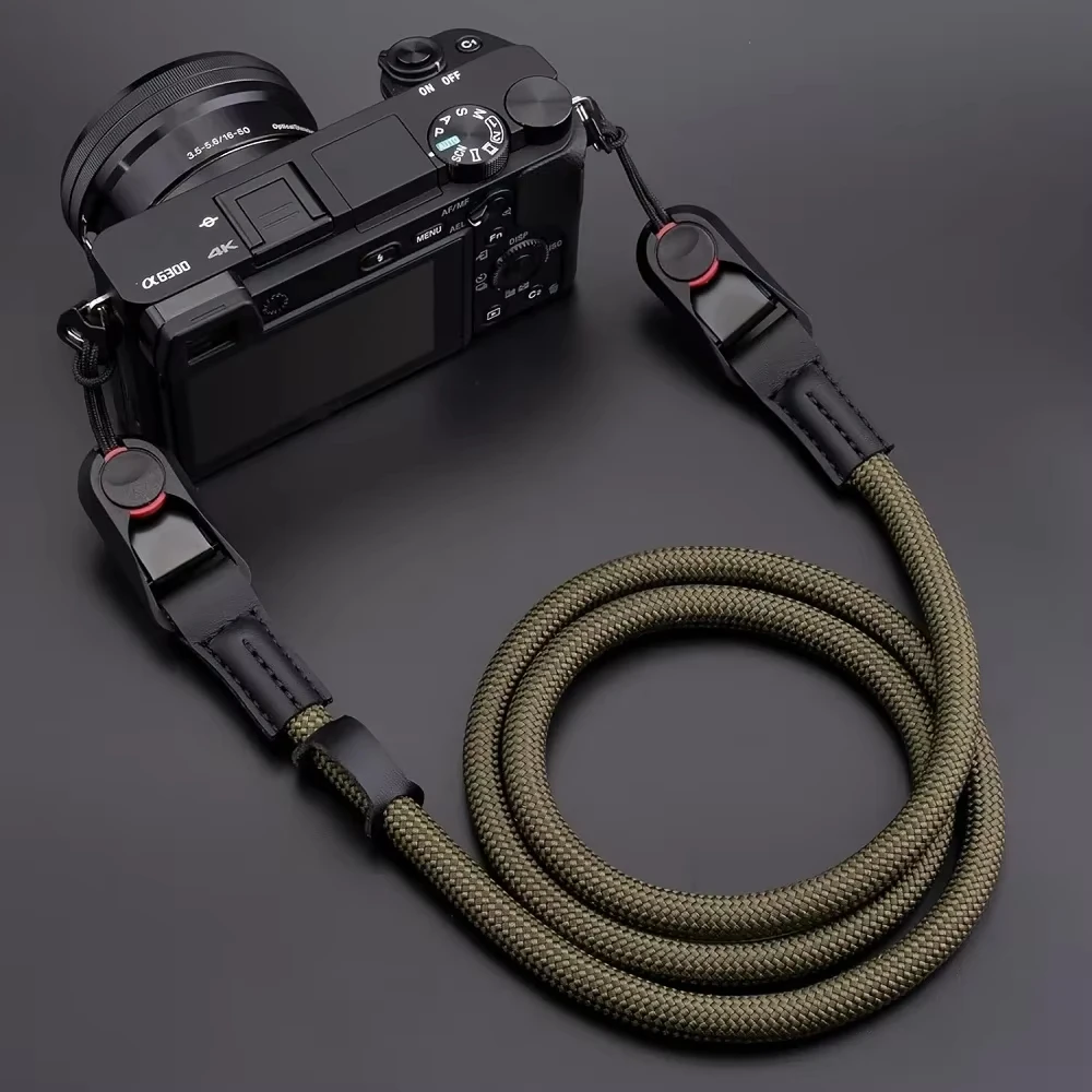 Adjustable Quick-ReleaseCamera Strap For DSLR Mirrorless Cameras For Nikon Canon Sony Fuji Durable Polyamide Climbing Rope