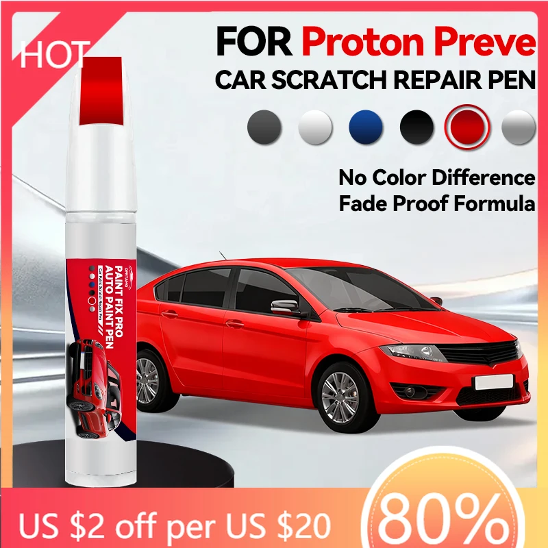 

Vehicle Dedicated Exclusive For Proton Preve Paint Repair Pen Touch Up Scratch Remover DIY Auto Accessories Black White Brown Gr