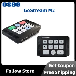 OSEE Gostream M2 2 Channel 4K USB 3.0 HDMI Capture Card Switcher wiht Dual Bit 4K Dual Screen 3.5mm Audio Input