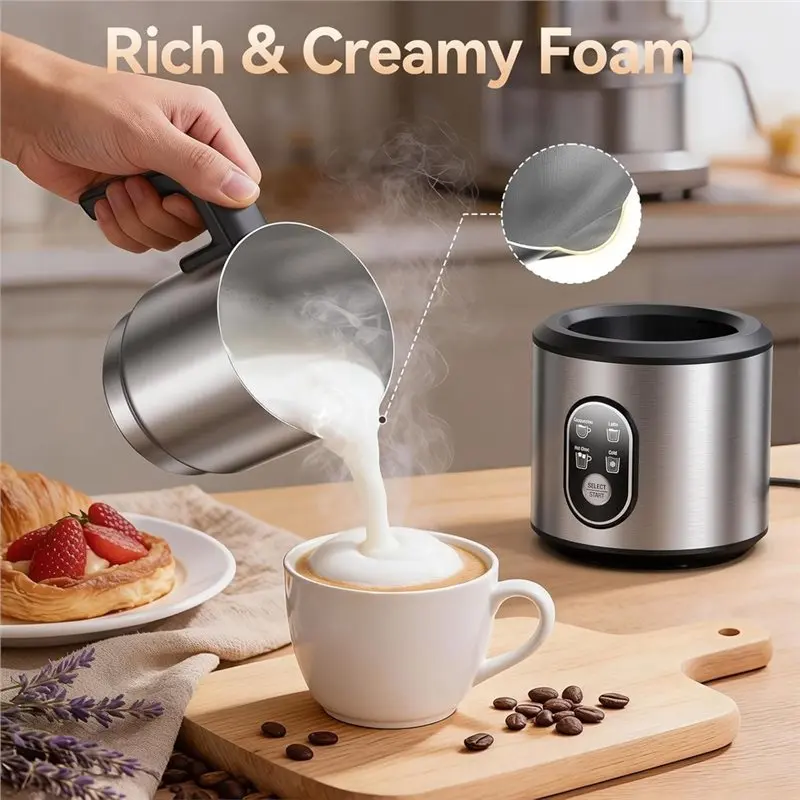 【NEW PRODUCTS TO BE RELEASED IN 2026 】Milk Frother And Steamer For Coffee, Lattes, Cappuccinos EU Plug