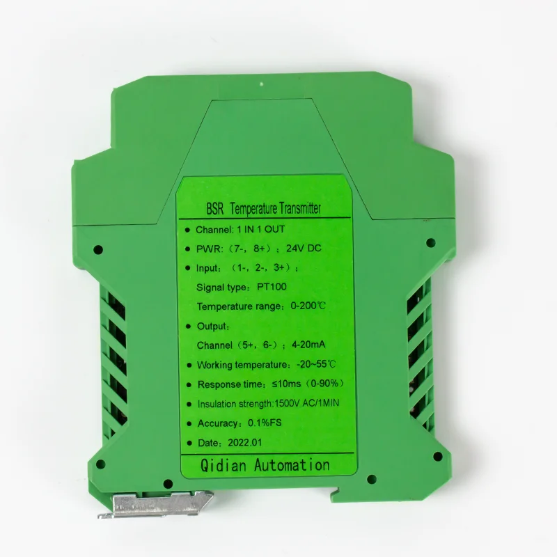 Temperature Transmitter Converter PT1000 Signal Splitter Isolator K Type Thermocouple To Analog 4-20ma 0-10v Voltage